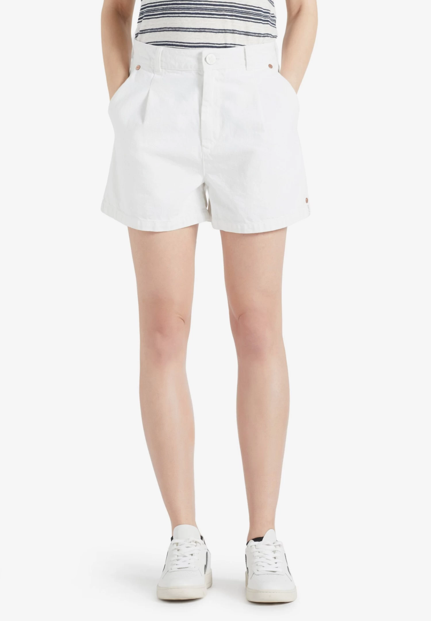 Khujo Jeans Loosefit Bandplooi Jeans Cambel Dames Wit 2 Khujo Jeans Loosefit Bandplooi Jeans Cambel Dames Wit - Afbeelding 2