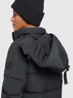 Khujo Wintermantels Wintermantel Kleo Dames Zwart -Mode kledingwinkel e4f7f8d152bd3bf711492ac0d8d0d1b0