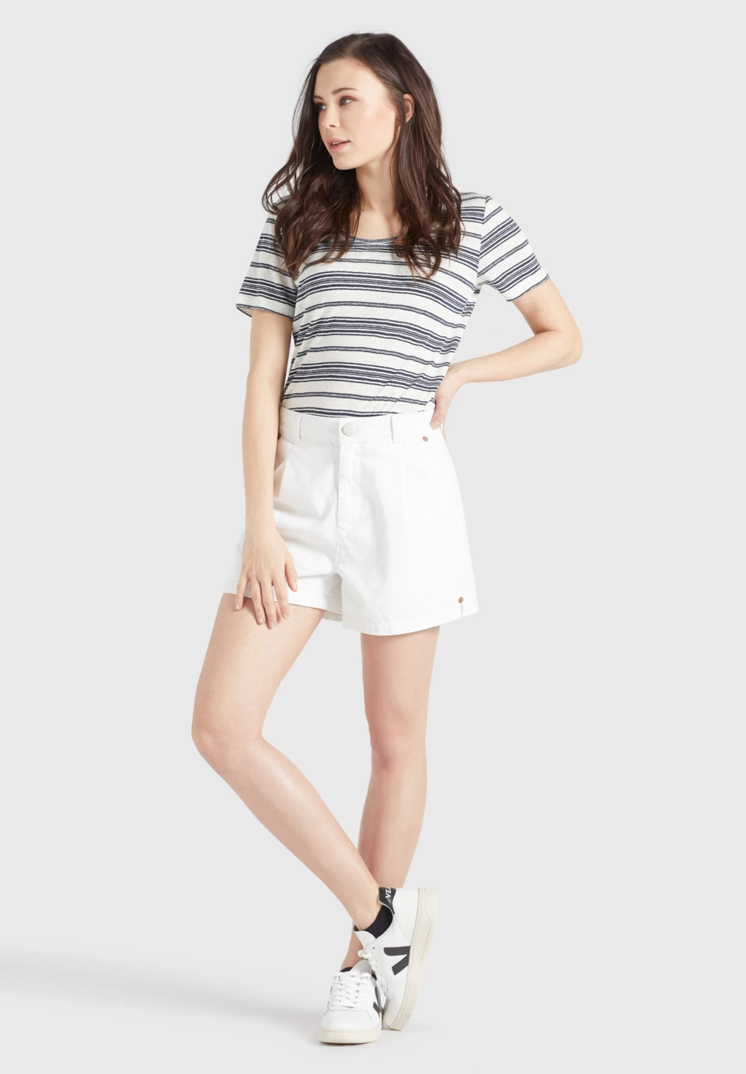 Khujo Jeans Loosefit Bandplooi Jeans Cambel Dames Wit 3 Khujo Jeans Loosefit Bandplooi Jeans Cambel Dames Wit - Afbeelding 3