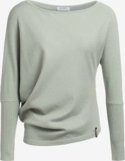 Khujo Fijngebreide Truien Trui Shea Dames Mintgroen