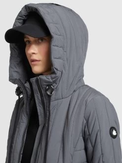 Khujo Winterjassen Winterjas Tweety Dames Grijs -Mode kledingwinkel e791e6539e9e6cd56c815d3bb8b7d64a