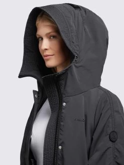 Khujo Tussenmantels Tussenmantel Silica Dames Zwart -Mode kledingwinkel e8ad340be2923fa76fdfdfa4374b471f