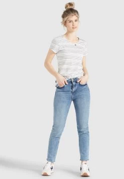 Khujo T-shirts Shirt Rafaela Dames Wit -Mode kledingwinkel e8b83e49cd56b94be88e5c546ca48e89