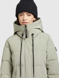 Khujo Wintermantels Wintermantel LOLL Dames Pastelgroen -Mode kledingwinkel e8e1ce2ef364a1b56c9050807164df64