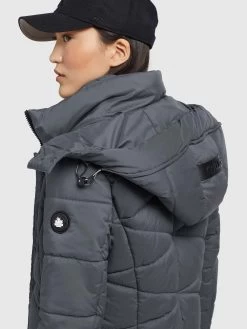 Khujo Tussenmantels Tussenmantel Fitt Light Dames Donkergrijs -Mode kledingwinkel e90d9aec24b7751ba7c543f01b2adc73