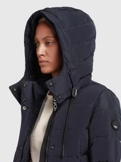 Khujo Korte Mantels Wintermantel Cups Dames Marine -Mode kledingwinkel ef2b7db6b528806c5a412e4cdcbe8b1d