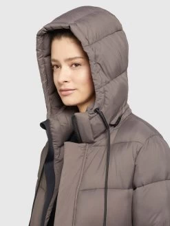 Khujo Wintermantels Wintermantel Julina Dames Sepia -Mode kledingwinkel efccd96e83cc1fef1f0a9f1522f3a090