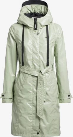 Khujo Regenmantels Tussenmantel Alecia Dames Pastelgroen