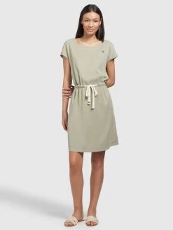 Khujo Zomerjurken Zomerjurk HEDIYE Dames Olijfgroen -Mode kledingwinkel f05f8a471025462bf9879990c2507c25