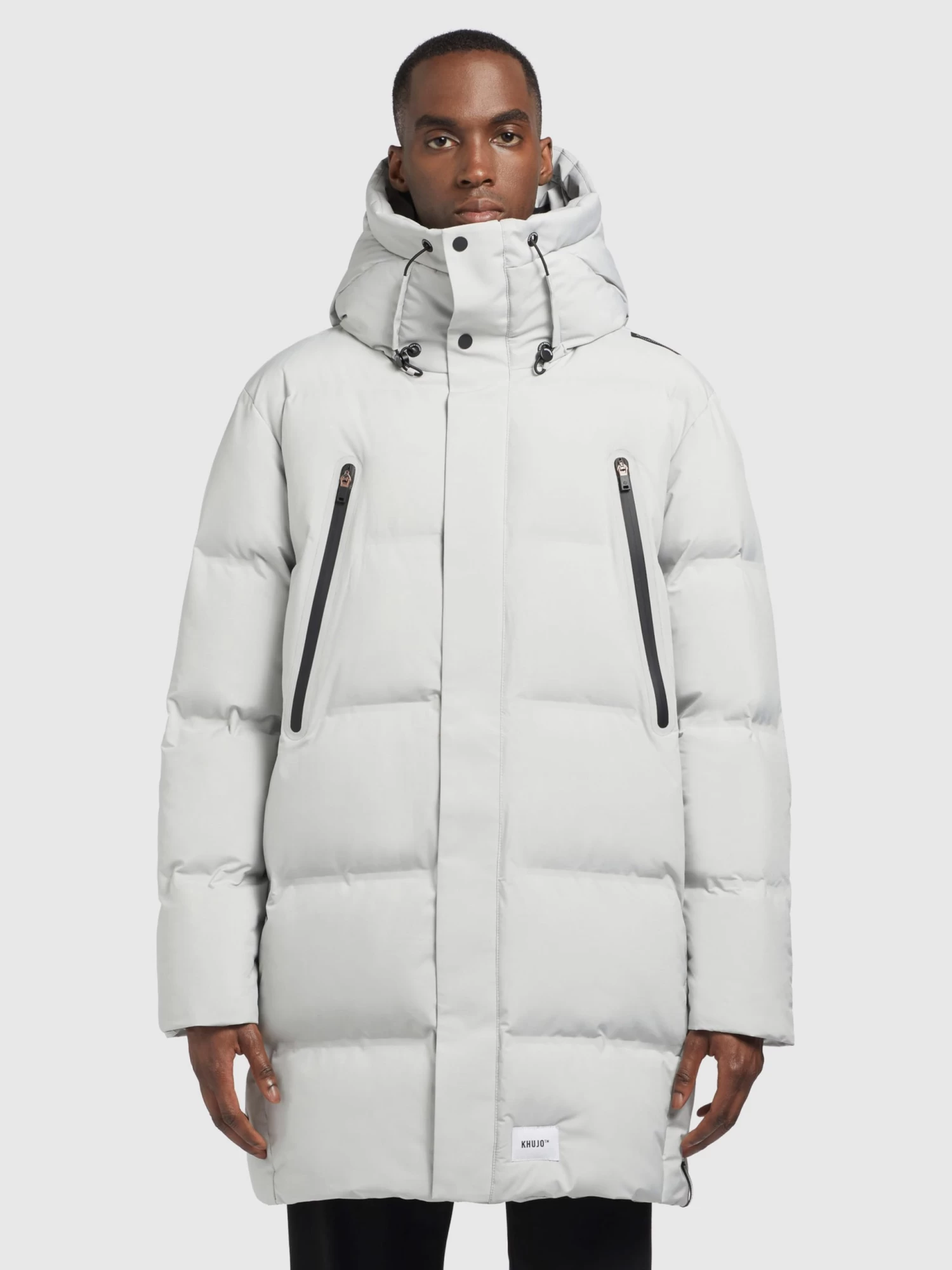 Khujo Winterjassen Winterjas CLIDE Heren Lichtgrijs 2 Khujo Winterjassen Winterjas CLIDE Heren Lichtgrijs - Afbeelding 2