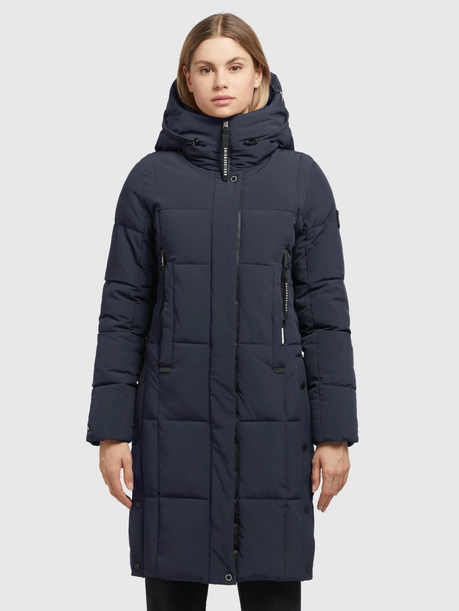 Khujo Tussenmantels Tussenmantel Namita Dames Navy 2 Khujo Tussenmantels Tussenmantel Namita Dames Navy - Afbeelding 2