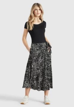 Khujo Maxi Rokken Rok Hepke Dames Zwart -Mode kledingwinkel f3efe12f9a10dc10913a509878ebda4a