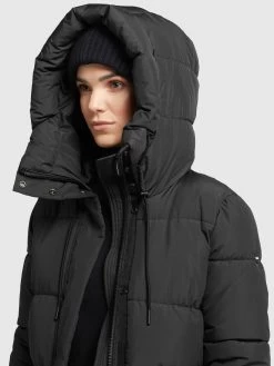 Khujo Winterjassen Winterjas Leviani Dames Zwart -Mode kledingwinkel f442f855b6281b405170cdc364458f67