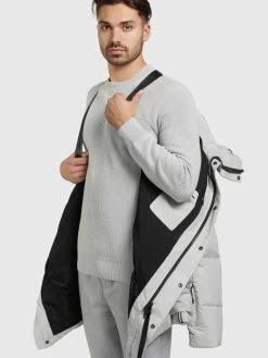 Khujo Winterjassen Winterjas Clide Heren Wit -Mode kledingwinkel f597e28e2deeb7a78b3ddc01480aa8d2