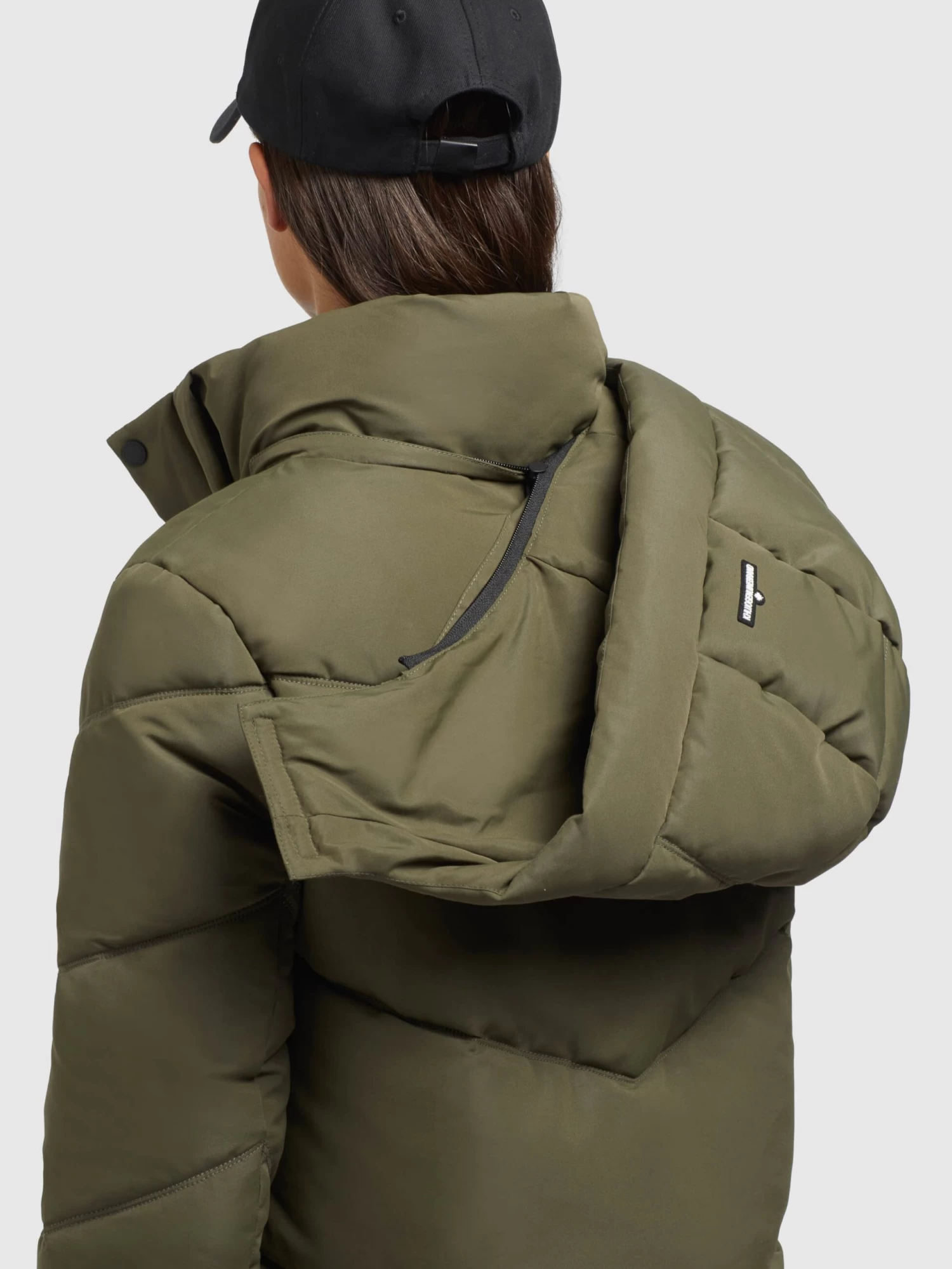 Khujo Wintermantels Wintermantel TORINO3 Dames Kaki 2 Khujo Wintermantels Wintermantel TORINO3 Dames Kaki - Afbeelding 2