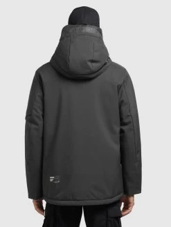 Khujo Winterjassen Winterjas Borrow Heren Donkergrijs -Mode kledingwinkel f698fcaf5356042f246d9eb603e33206