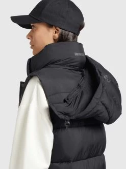 Khujo Bodywarmers Bodywarmer Magneta Dames Zwart -Mode kledingwinkel f938d782d1cca5011efc5bd3e3113cd5