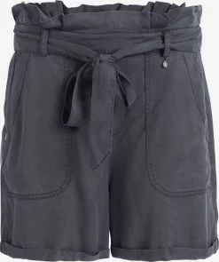 Khujo Shorts Loosefit Broek Poppy Dames Donkergrijs