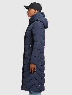 Khujo Wintermantels Wintermantel Gamber Dames Donkerblauw -Mode kledingwinkel facef51f1608b2657894b23b812a1aae