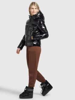 Khujo Winterjassen Winterjas Fala Dames Zwart -Mode kledingwinkel fcb3767ea261a5477a1325f7f3421492