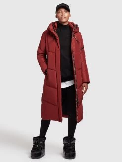 Khujo Tussenmantels Tussenmantel Dames Donkerrood -Mode kledingwinkel fcf5d934194bca564edcaea1e89a08a8