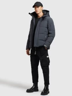 Khujo Winterjassen Winterjas Barat Heren Duifblauw -Mode kledingwinkel fcfe13408acca0653f089e84af0d902e