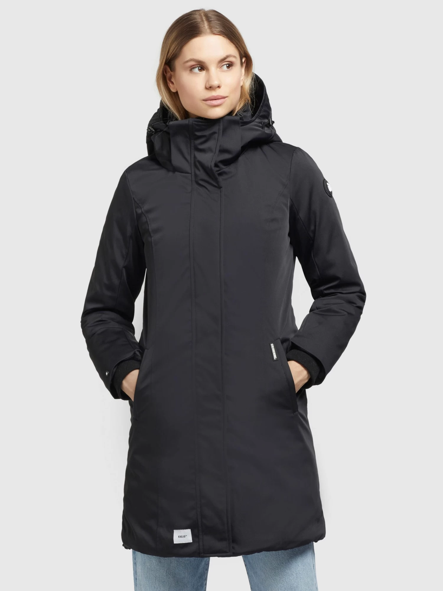 Khujo Wintermantels Wintermantel Blossom Dames Zwart 2 Khujo Wintermantels Wintermantel Blossom Dames Zwart - Afbeelding 2