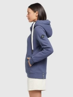 Khujo Hoodies Sweatshirt Rhabea Dames Blauw -Mode kledingwinkel fe0c7a3aba9256e0c1756f10d0cc139f