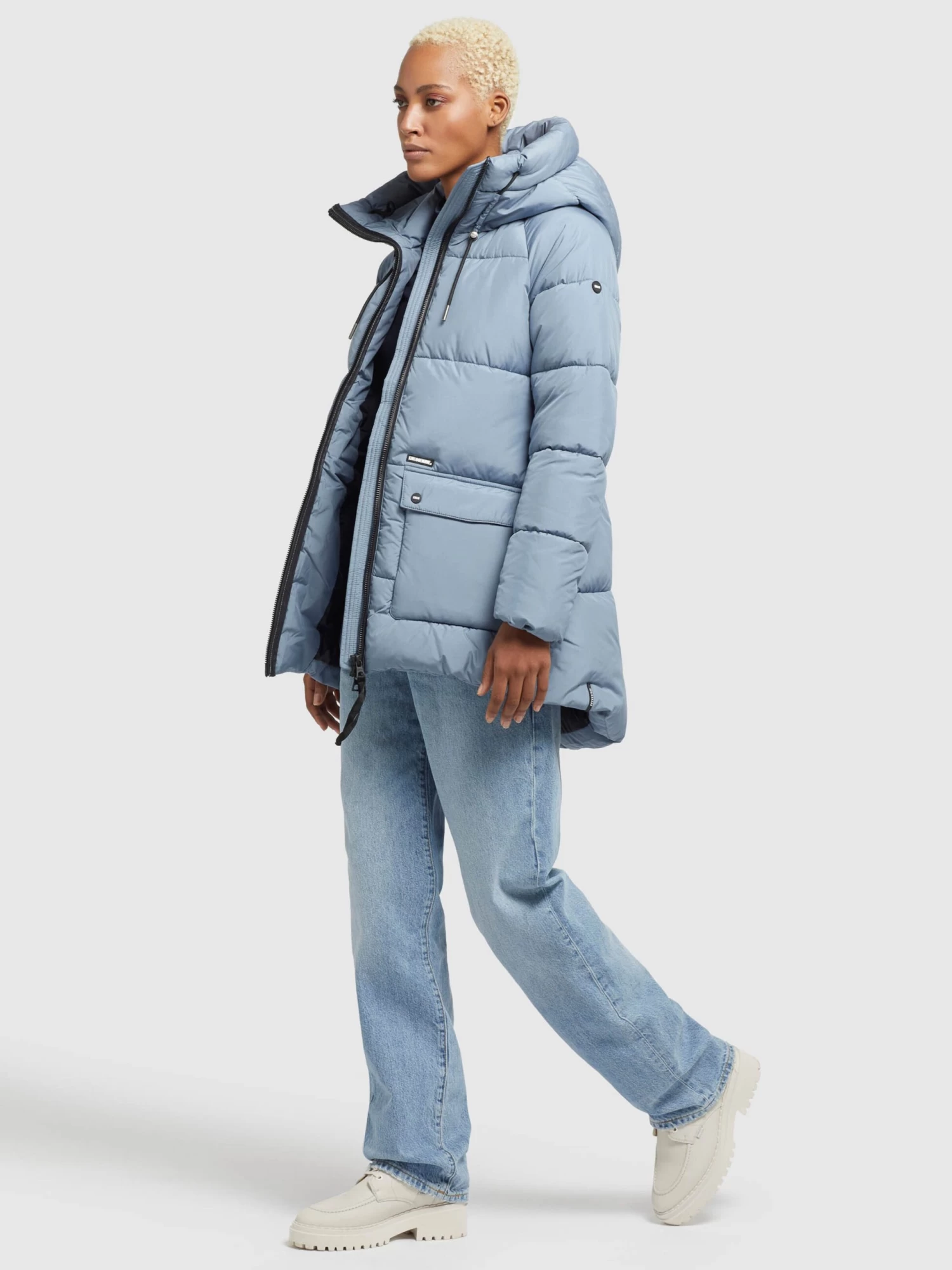 Khujo Tussenjassen Tussenjas Pheobe Dames Lichtblauw 6 Khujo Tussenjassen Tussenjas Pheobe Dames Lichtblauw - Afbeelding 6