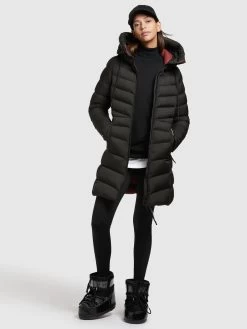 Khujo Korte Mantels Wintermantel Tuhani Dames Zwart -Mode kledingwinkel fe83269a988f3b179803e783e91b4be4