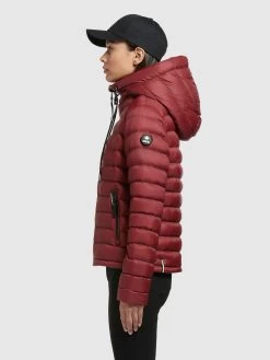 Khujo Winterjassen Winterjas Lona Shine Dames Roestrood -Mode kledingwinkel ffe2aab5bda6a4f44ad0599dff01e152